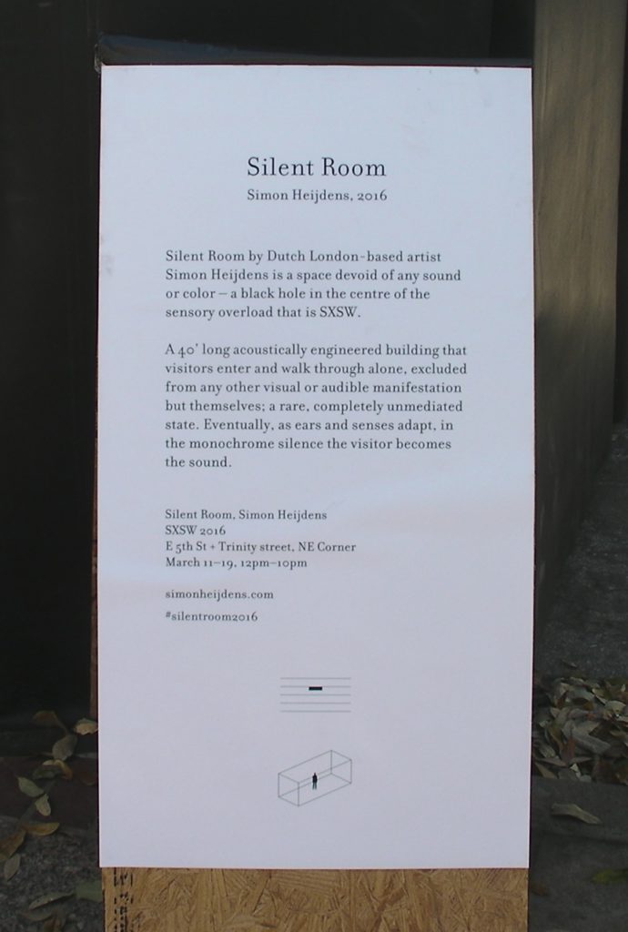 Silent Room 2016