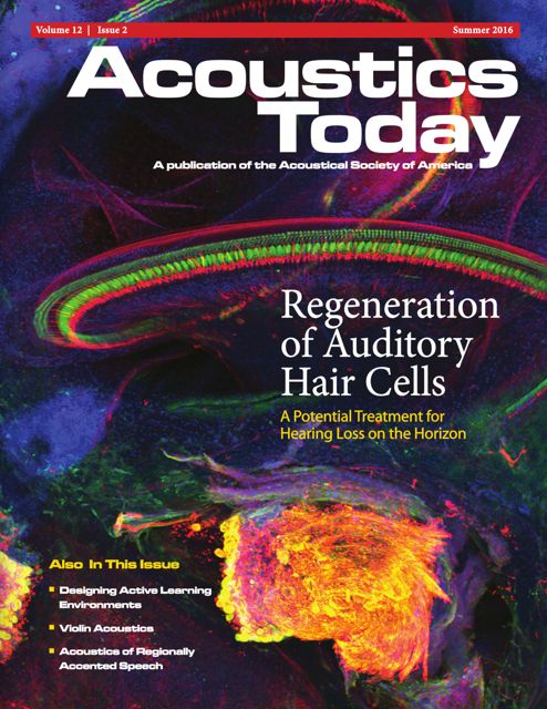 Acoustics Today Summer 2016 Issue